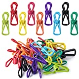 Mr. Pen- Utility PVC-Coated Clips, Chip Clips, 18 Pack, 2 Inch, Bag Clips, Utility Clips, Bag Clips for Food, Chip Bag Clip, Kitchen Clips, Clothes Clips, Colorful Clothespins, Everything Clips