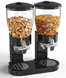 Dual Food Dispenser - Dry Food Dispenser Perfect As A Candy, Nuts, Granola, Cereal & more Dispenser. Dispenses 1 Ounce Per Twist! Stores Food, and Keeps Your Food fresh!