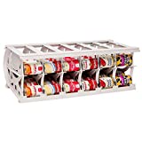 Large Food Organizer - Multiple Can Sizes - Designed for Canned Goods for Cupboard, Pantry and Cabinet Storage - Made in USA - Stores up to 60 Cans