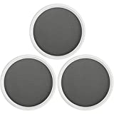 Lawei 3 Pack Pantry Cabinet Lazy Susan Turntable - 10 Inch Non-Slip Lining Kitchen Storage Turntable for Cabinet, Pantry, Refrigerator, Countertop - Spinning Organizer for Spices, Condiments, Baking