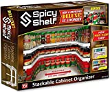 Spicy Shelf Deluxe - Expandable Spice Rack and Stackable Cabinet & Pantry Organizer (1 Set of 2 shelves) - As seen on TV(Spicy Shelf Deluxe)