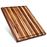 Sonder Los Angeles, XXL Thick Teak Wood Cutting Board with Juice Groove, 23x17x1.5 in Large (Gift Box Included)