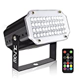 Strobe Light with Remote, JLPOW Sound Activated Halloween Mini Strobe Lights, Super Bright 48 RGB LED, Remote Control Flash Stage Lighting, Best for DJ Party Show Club Disco Karaoke