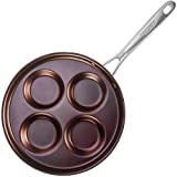 TECHEF - Eggcelente Pan, Swedish Pancake Pan, Plett Pan, Multi Egg Pan, (Made in Korea) (Purple)