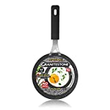 Granitestone Egg Pan 5.5' inches Nonstick Novelty-Sized Eggpan Omelet Pan with Rubber Grip Heat-Proof Handle Egg Frying Pan, Dishwasher and Oven Safe Breakfast Pan, PFOA-Free Fry Pan As Seen On TV