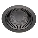 Korean Style Smokeless Indoor Iron Barbecue Pan Grill Stovetop Plate