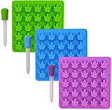 Gummy Leaf Silicone Candy Mold Party Novelty Gift - 3 Pack