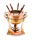 Mauviel Made In France M'Tradition Tinned Copper Fondue Pot