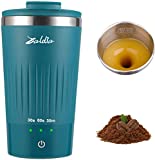 Zaldia Self Stirring Coffee Mug, Auto Magnetic Cup with 3 Speed Mixing Function, Travel Coffee Mug with Wireless Shaftless Mixing Strong Power for coffee, Chocolate, Mocha