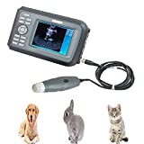 Carejoy Veterinary Ultrasound Machine for Pregnancy Handheld Portable Veterinary Machine Scanner with Rechargeable Battery and 3.5MHz Mechanical Sector Probe for Puppies,Cat,Pig Small Animals