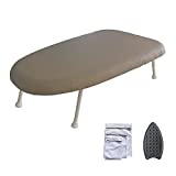 Ezy Iron Tabletop Small Ironing Board- Portable- Compact- Mini Table Top Iron Board set with cover and pad for Sewing, Travel, RV, Dorm with Folding Legs - Includes Bonus Laundry Wash Bags & Iron Rest