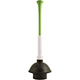 Plumb Craft Stow-Away Plunger with Adjustable Length Handle, White (1 Pack)