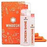 WHOOSH! Screen Cleaner Kit – [3.4oz +0.8oz] Best for – Smartphones, iPhone, iPads, Eyeglasses, e-Readers, Laptop, TV Screen Cleaner, and Computer Monitor– 3 Premium Cloths Included