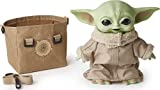 Star Wars The Child Plush Toy, 11-in Yoda Baby Figure from The Mandalorian, Collectible Stuffed Character with Carrying Satchel for Movie Fans Ages 3 and Older,Green