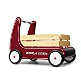 Radio Flyer Classic Walker Wagon, Sit to Stand Toddler Toy, Wood Walker, 1-4 Years , Red