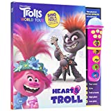 DreamWorks Trolls World Tour Poppy, Branch, and More! - Heart & Troll Microphone and Sound Book Set - PI Kids (Play-A-Song)