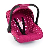 Bayer Design Baby Doll Deluxe Car Seat with Canopy- Polka dots