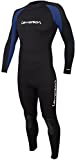 Lemorecn Wetsuits Jumpsuit Neoprene 3/2mm Full Body Diving Suit(3031,L)