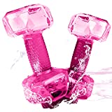 Fstcrt Water Weights for Pool Exercise Set，Aquatic Dumbbells, 2PCS Water Aerobic Exercise PE Dumbbell Pool Resistance,Water Aqua Fitness Barbells Hand Bar Exercises Equipment for Weight Loss…