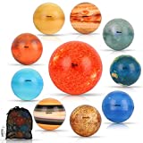 Solar System Stress Ball for Kids and Adult 10 Piece, with mesh Storing Bag, Anti Stress Solar Planets Balls (Planet Balls)