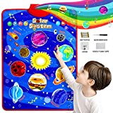 Paloura Solar System Toys - Electronic Interactive Educational Talking Poster Learn Names & Songs & Facts & Games of Planet Learning Toys for 3,4,5,6,7,8 Year Old Boys & Girls Gifts for Toddlers/Kids…