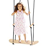 The Original Skateboard Swing Surfering Swing for Kids and Adults, Maple Wood, Holds up to 250 Pounds, Indoor/Outdoor