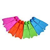 Swimming Fins,Swim Flippers for Swimming,Long Training Fins for Snorkeling Diving,Size for Kids,Youth Woman,Girls and Boys (Pink / XXS)