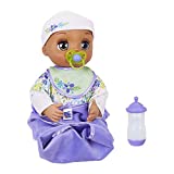Baby Alive Real As Can Be Baby: Realistic Brunette Baby Doll, 80+ Lifelike Expressions, Movements & Real Baby Sounds, with Doll Accessories, Toy