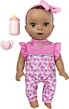 Luvabella Newborn, Dark Brown Hair, Interactive Baby Doll with Real Expressions and Movement