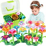 CENOVE Girls Toys Age 3-6 Year Old Toddler Toys for Girls Boys Gifts Flower Garden Building Toy Educational Activity Stem Toys(130 PCS)