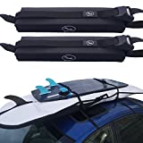 Ho Stevie! Surfboard Car Roof Rack Padded System (Holds Up to 3 Boards) with Silicone Buckle Covers