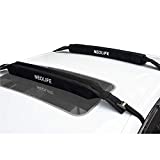 WONITAGO Soft Roof Rack Pads with Single Wrap-Rax Straps for Surfboard, Kayak, SUP Paddleboard, Snowboard 28inch (Pair)