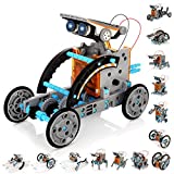 STEM Solar Robot Kit for Kids, 14-in-1 Educational STEM Creation Science Toy, Solar Power Building Kit DIY Assembly Battery Operated Robotic Set for Kids, Teens and Science Lovers(Battery Include)