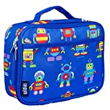Wildkin Insulated Lunch Box for Boys and Girls, Perfect Size for Packing Hot or Cold Snacks for School and Travel, Mom's Choice Award Winner, BPA-Free, Olive Kids (Robots)