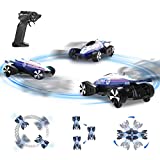 DEERC DE56 Drift RC Car, Drifting Remote Control Car with 3 Modes, 2 Rechargeable Batteries, Led Lights, One-Button Start, Electric Vehicle for Boys Kids Adult