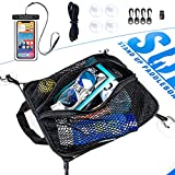 SUP-Now Paddleboard Deck Bag with Waterproof Phone Case (Black Trim w/ Bungee & 4 Clips)