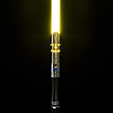 Force FX Light Up Saber RGB 12 Color to Change Light Sabers with 5 Realistic Sound Fonts Blaster Sound Light Sabers of Silver Metal Hilt Light Saber Toy with 1 inch Saber Blade