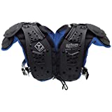 Schutt Sports T-Flex Youth Shoulder Pad, Black/Neon Blue, Medium