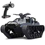 Mostop Remote Control Crawler High Speed Tank Off-Road 4WD RC Car 2.4 Ghz RC Army Truck 1/12 Drift Tank RC Tank for Kids Adults
