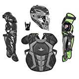 All-Star Adult System7 Axis Catcher's Equipment Set (Age 12-16, Black)
