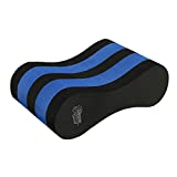 Sunlite Sports 9.5' EVA 5-Layer Pull Buoy Leg Float - Pool Training Aid, Legs and Hips Support for Adults, Kids, and Beginners, for Swimming Stroke (Black/Blue)