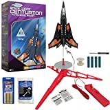 United Model Space Corps Centurion Model Rocket Starter Set - Includes Rocket Kit (Quick and Easy Assembly), Launch Pad, Launch Controller, Four AA Batteries, and Three Motors