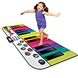 Kidzlane Floor Piano Mat for Kids and Toddlers | Giant 6 ft. Piano Mat, 24 Keys, 10 Song Cards, Built in Songs, Record & Playback, 8 Instrument Sounds | Musical Gift Toy for Boys & Girls Ages 3+