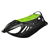 Gizmo Riders Neon Grip Snow Sled for Kids- Aerodynamic Racing Sled Fits Up to 2 Riders, Steerable Sled for Ages 3 and Up, Mystic Green