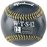 Markwort Synthetic Cover Weighted Baseball, Black, 12 oz