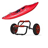 FDB Universal Folding Bend Kayak Canoe Boat Carrier Dolly Trailer Tote Trolley Transport Cart Wheel for Carrying Kayaks, Canoes, Paddleboards, Float Mats, Boats