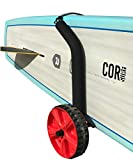 COR Surf Adjustable Stand Up Paddleboard Cart | Easily Adjusts for Any Sized SUP | Lightweight Dolley with Easy to Use Beach Wheels