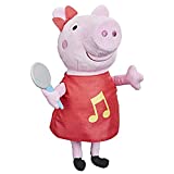 Peppa Pig Oink-Along Songs Peppa Singing Plush Doll with Sparkly Red Dress and Bow, Sings 3 Songs Inspired by The TV Series, Ages 3 and up