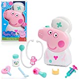 Peppa Pig Checkup Case Set with Carry Handle, 8-Piece Doctor Kit for Kids with Stethoscope, by Just Play , Pink