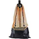 ScubaMax Mesh Bag Draw String w/Shoulder Strap (Orange, One Size)